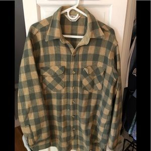 Men’s XL Woolrich Flannel; Yellow/Green